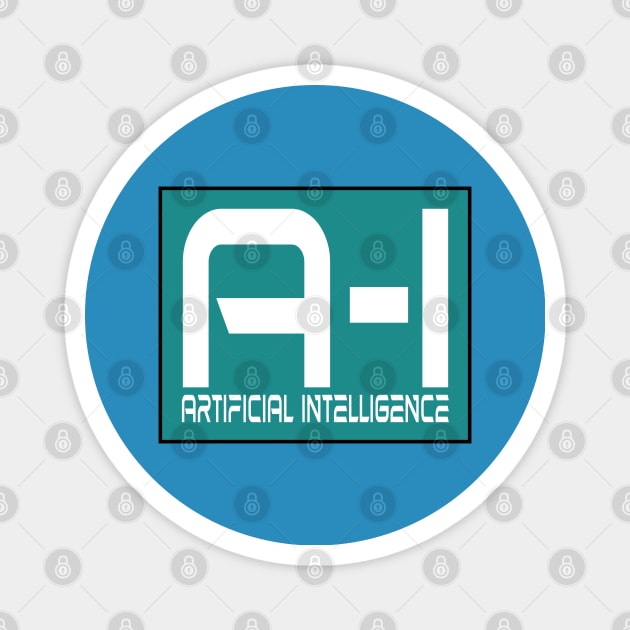 AI Artificial Intelligence Science Fiction Magnet by PlanetMonkey